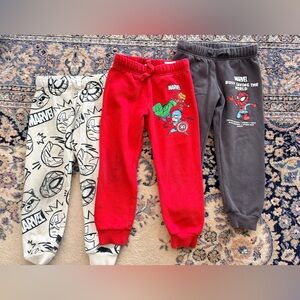 H&M Marvel Kids Joggers - Red, Gray, and Cream